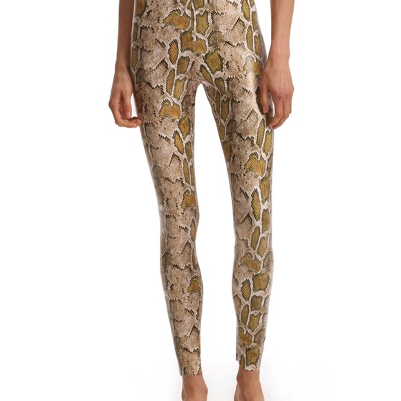 Commando - Faux Leather Animal Legging in Cocoa Python - Picture 2 of 4